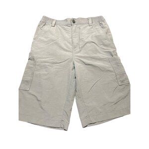 Magellan Outdoors Fish Gear Cargo Shorts Gray Water-Repellent Boys Sz XL 18/20